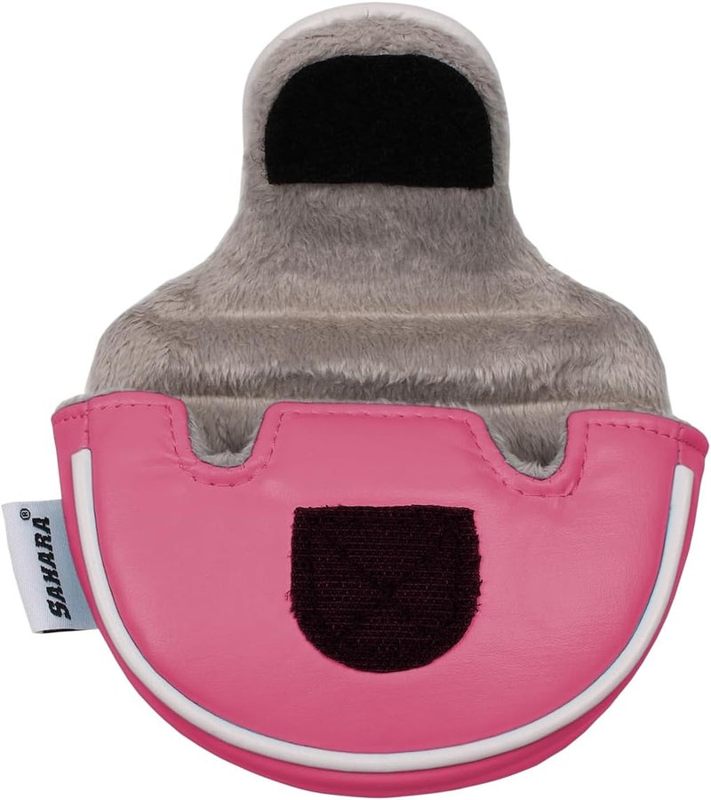 Hireko Sahara No-Logo Synthetic Leather Mallet Putter Headcover - Image 2